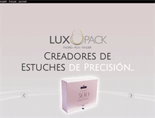 Tablet Screenshot of luxpack.com